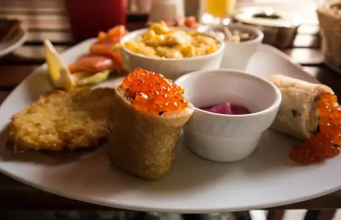 The Black Sea breakfast at Datscha Café Bar is a fish-lover's dream