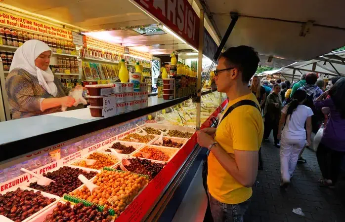 Treat yourself to some yummy Turkish treats at Kreuzberg's own Turkish Market