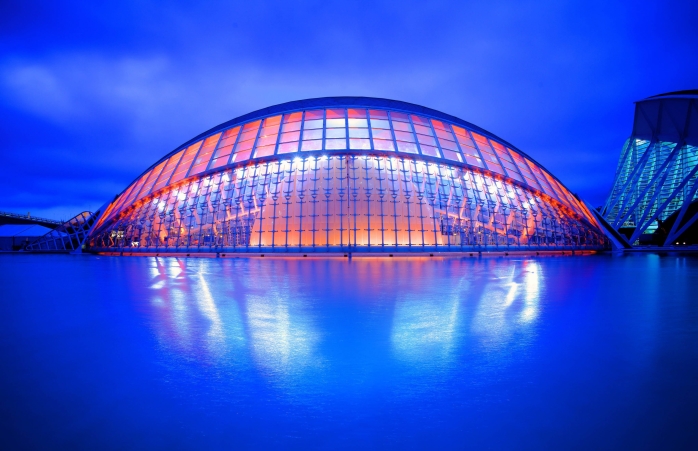 Designed by Calatrava and Félix Candela, the Ciutat de les Arts i les Ciències is one of Spain's biggest architectural achievements.