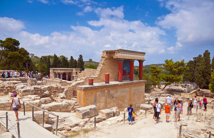 The Knossos Palace at the Heraklion Archaeological Museum in Crete