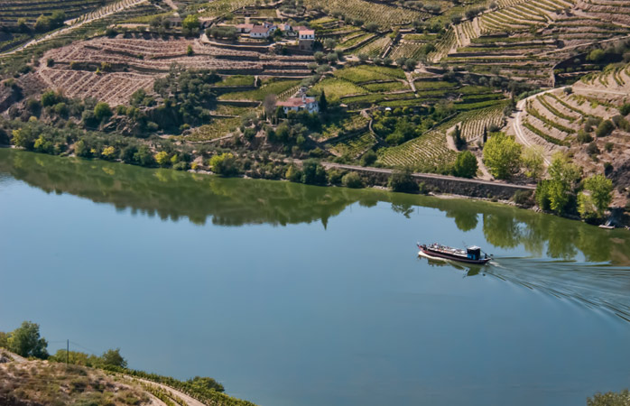 The Douro River seen from Tabuaço, near Viseu, Portugal