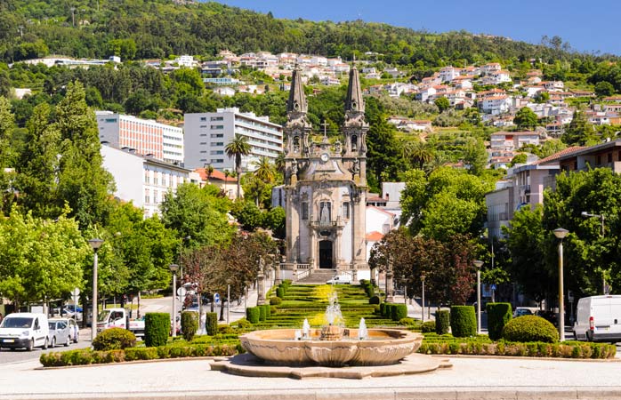 The Church of Our Lady of Consolation and the Holy Steps in Guimarães, Portugal 