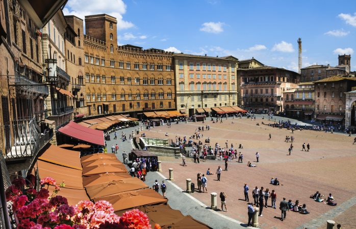 Piazza del Campo, the beautiful public space of Siena