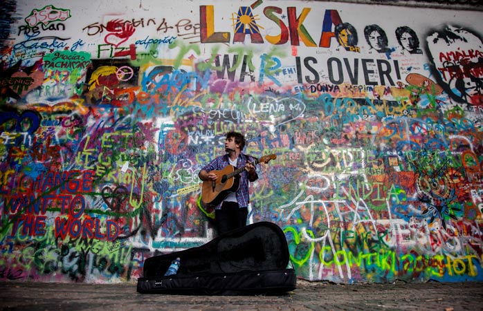 The John Lennon Wall – a lyrical objection to the Communist regime