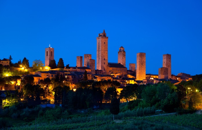 A selection of San Gimignano's many towers