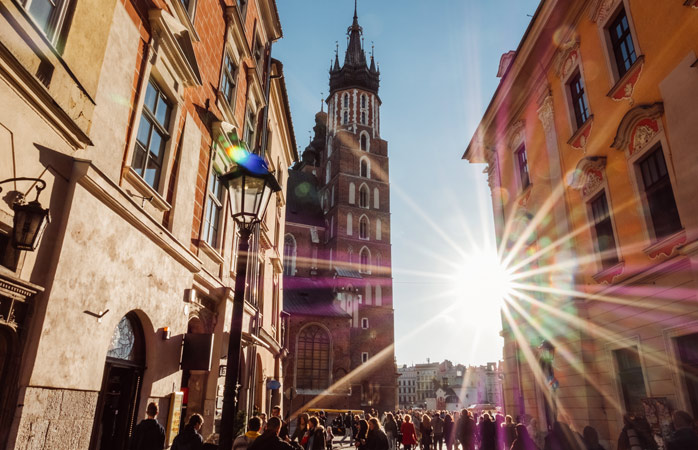 Time for a well-deserved rest day exploring Krakow's quiet back streets