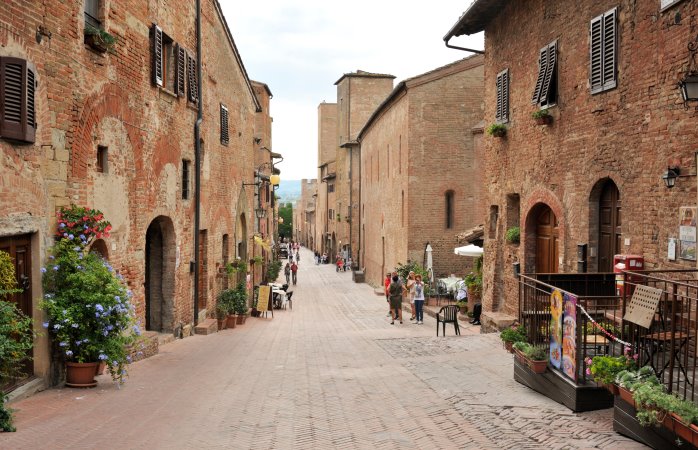 Via Boccaccio in Certaldo