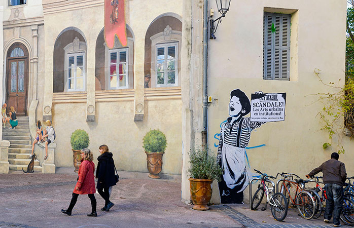 Walk through the historic and street art-filled Saint Roch neighbourhood of Montpellier
