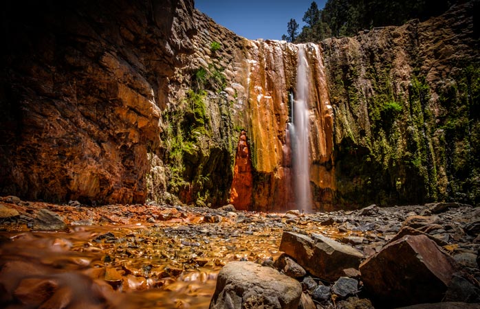 The mesmerizing Cascade of Colours in La Caldera de Taburiente National Park