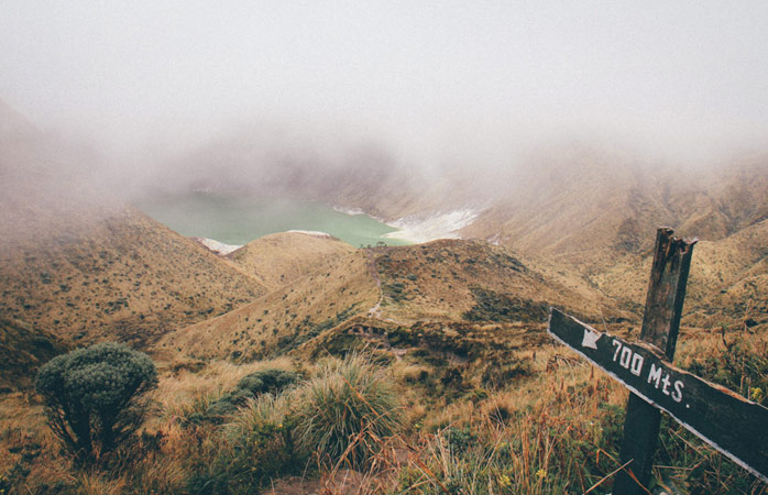 Hiking will lead you to hidden treasures like Laguna Verde, Colombia