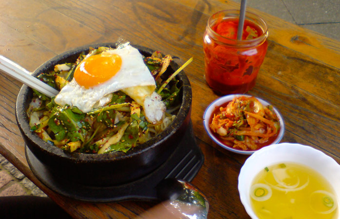 The bibimbap at IXTHYS is just one of the reasons why locals flock here
