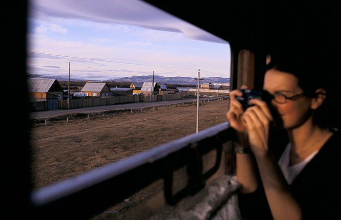 Landscapes seen from the train between Irkutsk and Ulan Ude