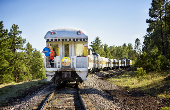 See some of the country's most spectacular scenery from the Grand Canyon Railway